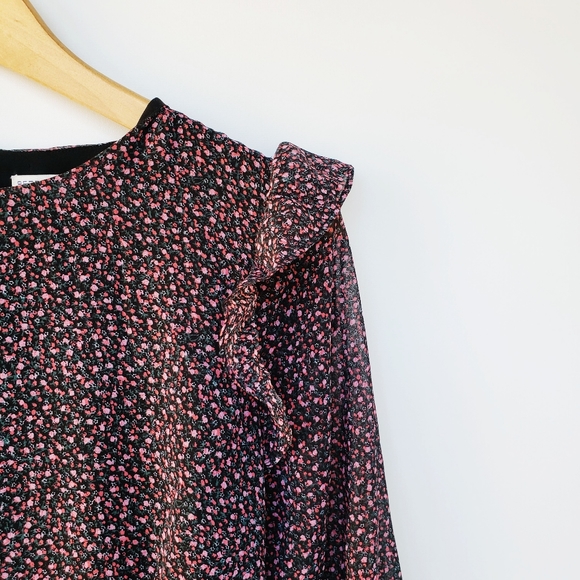 Rebecca Minkoff Pink Floral Cosette Ruffle Dress - Picture 13 of 16